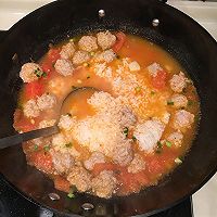 番茄丸子汤饭的做法图解6