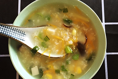 雞蓉蔬菜粥