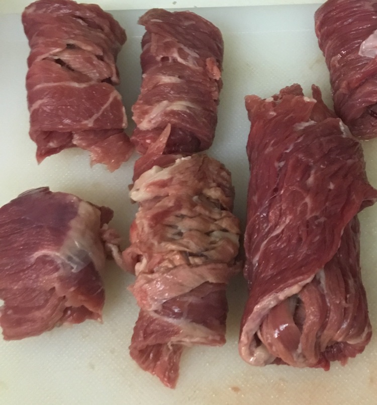 [ 栋栋练手系列 ]鲜虾牛肉卷的做法图解3