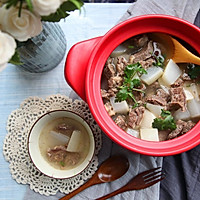 白萝卜炖牛腩的做法图解2