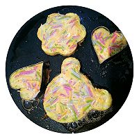 彩色面条虾饼的做法图解4