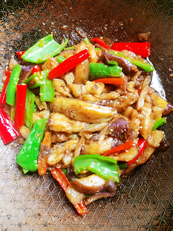 青椒炒茄子