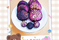 紫薯芝麻花生软饼的做法