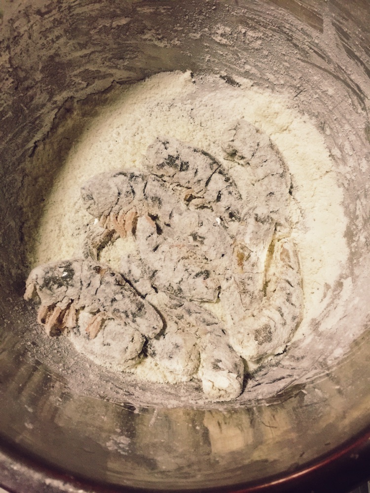 奶香煎虾的做法图解3
