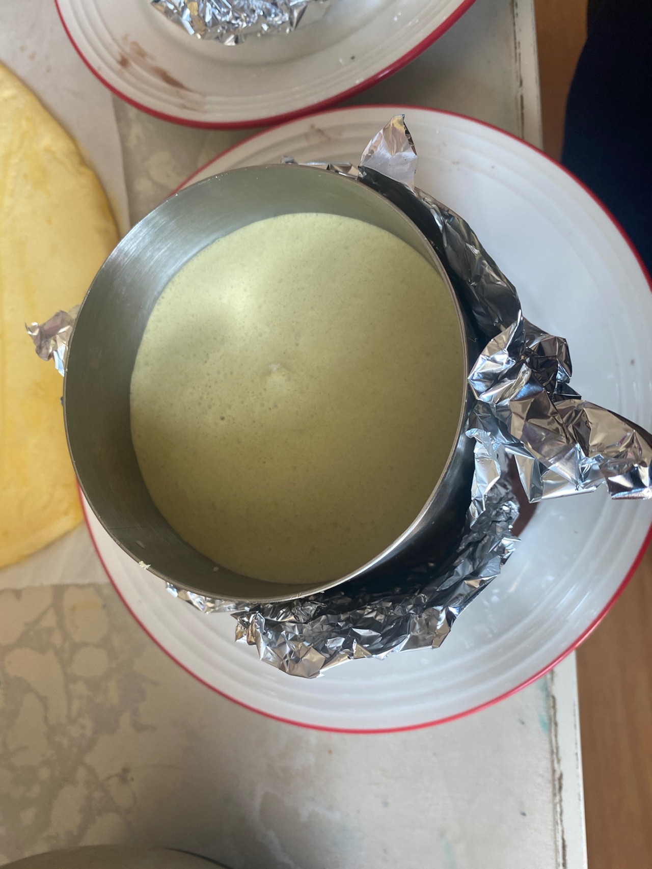 双色慕斯（可可+抹茶）的做法图解11