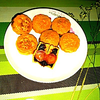 豆沙咸蛋月饼的做法图解9