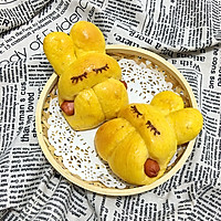 兔子热狗面包（南瓜版）的做法图解12
