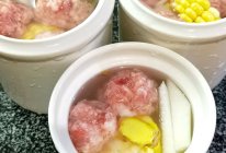 冬瓜玉米蒸瘦肉汤（小朋友喜欢，我也喜欢）的做法