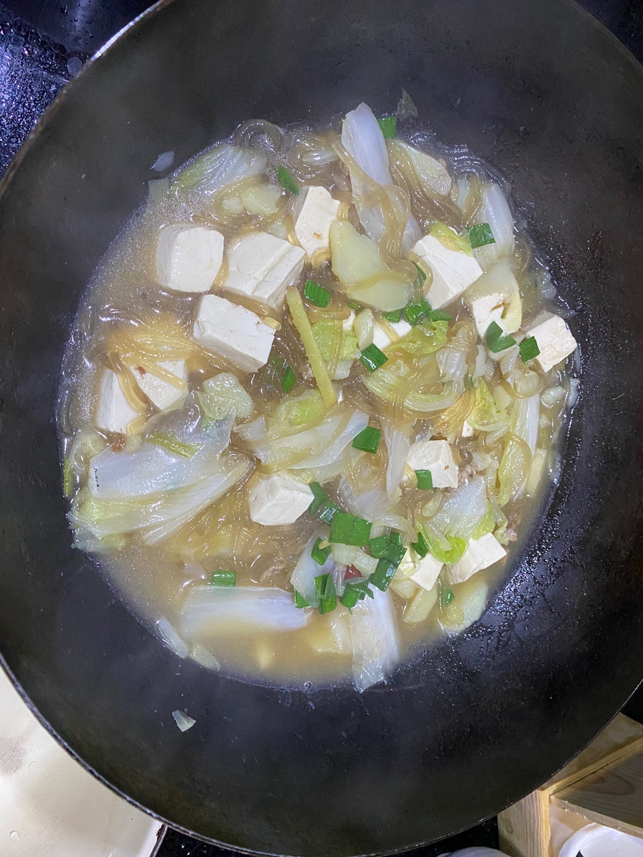 白菜豆腐炖粉条怎么做？大厨教你一招，热热乎乎，有汤有菜 - 哔哩哔哩