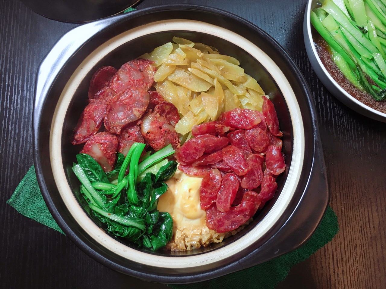 Stewed sausage with rice
