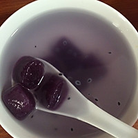 紫薯芋圆红豆奶的做法图解3