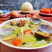 冬瓜金针菇蚬子汤的做法图解15