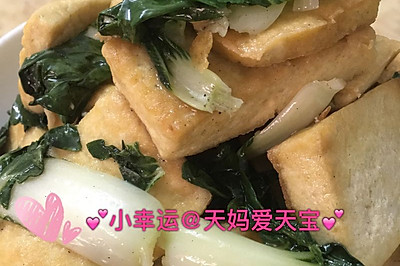 奶白菜炒豆腐