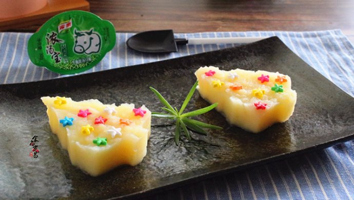浓汤土豆泥花朵