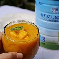 美食丨芒果牛奶汁 让宝宝舔杯的饮品的做法图解7