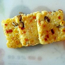 剩米饭的华丽变身  米饭蔬菜饼