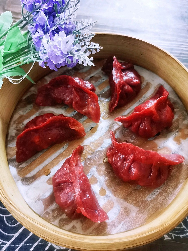 红米鲜虾蒸饺的做法