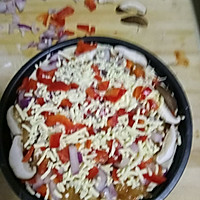 香菇鸡肉披萨的做法图解7