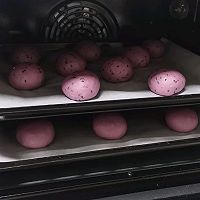 紫薯黑芝麻面包球（紫薯法国球）的做法图解8