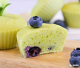 豌豆蓝莓爆浆糕 宝宝辅食食谱的做法