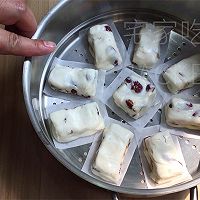 糯米红枣糕，糯唧唧的、奶香味十足！的做法图解9