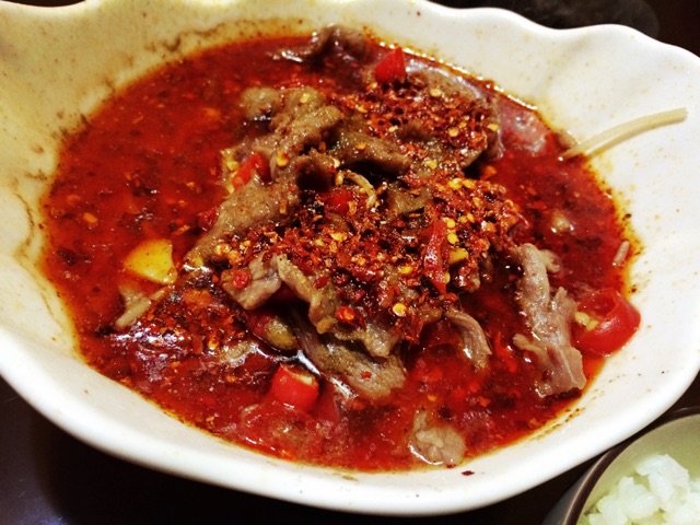 水煮牛肉（一人份）