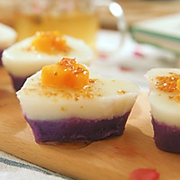 桂花山药紫薯糕|二叔食集的做法图解15