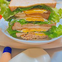 #丘比小能手料理课堂#猪肉蔬菜三明治