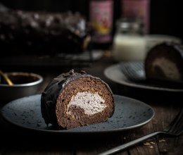 醇厚丝滑的巧克力梦龙蛋糕卷的做法