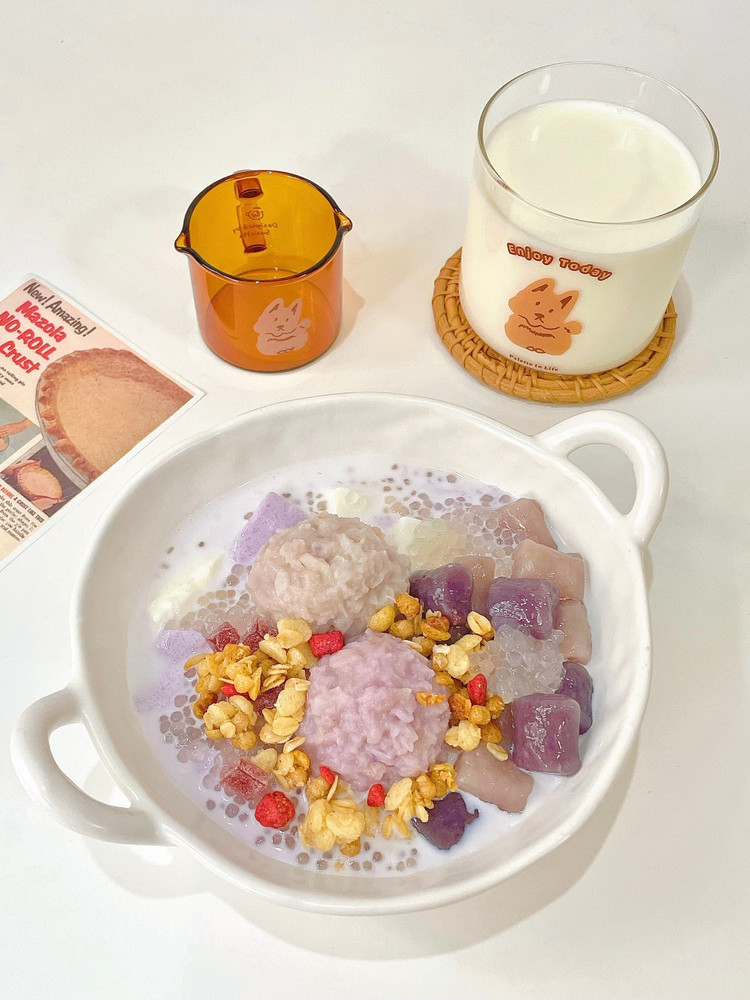 芋泥饱饱碗的做法