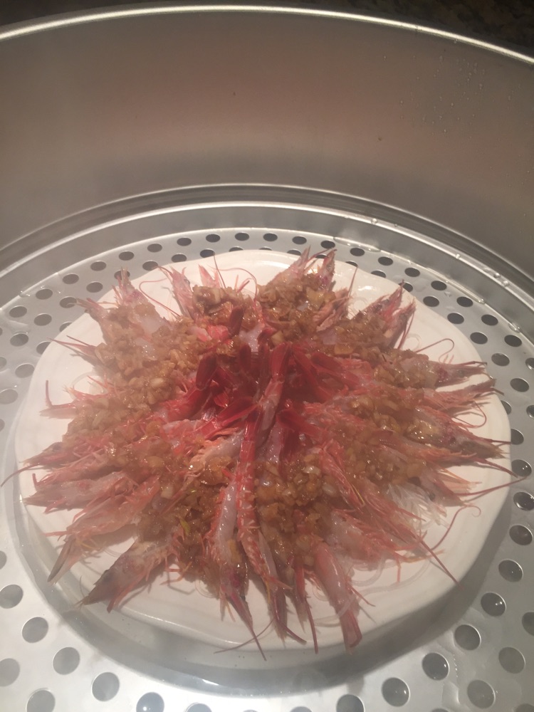 粤菜-蒜蓉粉丝蒸开边虾的做法图解8