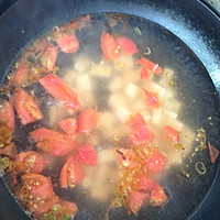 鸡蛋柿子豆腐汤的做法图解6