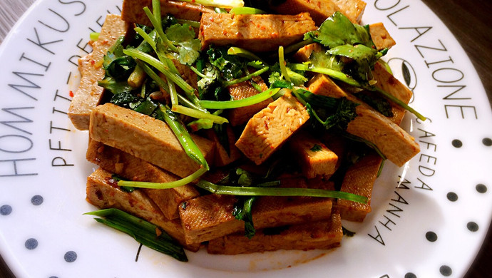 香菜炒豆干