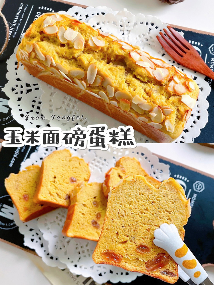 无油无糖❗️低卡香蕉玉米面蛋糕❗️免打发巨简单的做法