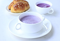 奶香紫薯米糊的做法