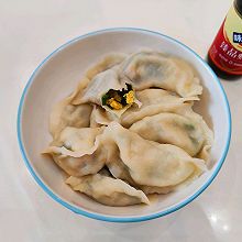 皮薄馅大的韭菜鸡蛋饺子