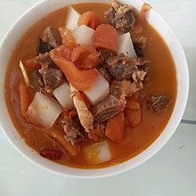 牛肉萝卜柿子汤