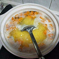 南瓜玉米糁汤的做法图解2