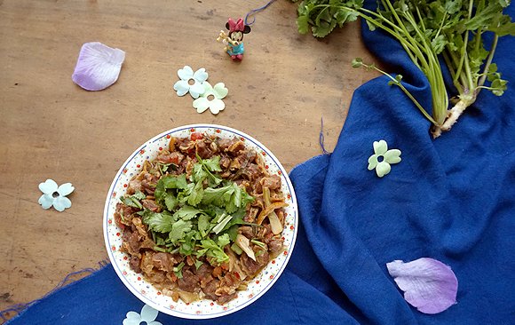 #寻味外婆乡传承春日宴# 浓香软糯陈皮笋干蒸牛肉的做法