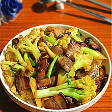 酱油肉干锅花菜
