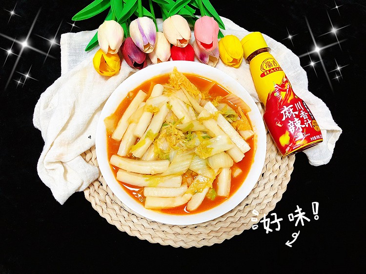 香辣白菜年糕㊙️的做法