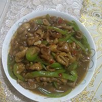 青椒辣炒鸡皮的做法图解10