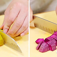 南瓜紫薯饼【宝宝辅食】的做法图解1