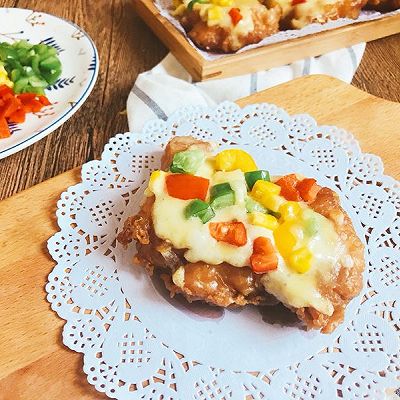 复刻kfc【CHIZZA】给宝宝做一个脆皮炸鸡腿肉披萨