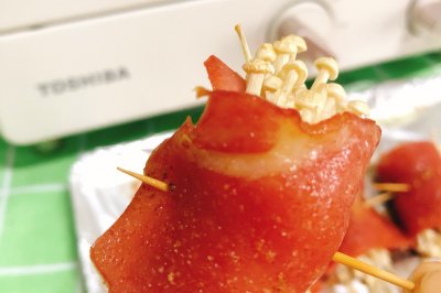培根金针菇卷