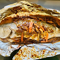 锡纸鲈鱼，在家做美味大餐的做法图解13
