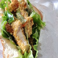 鸡排汉堡的做法图解6
