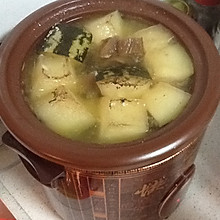 陈年萝卜干煲冬瓜汤