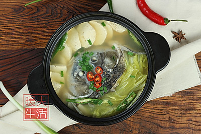 白菜豆腐鱼头汤