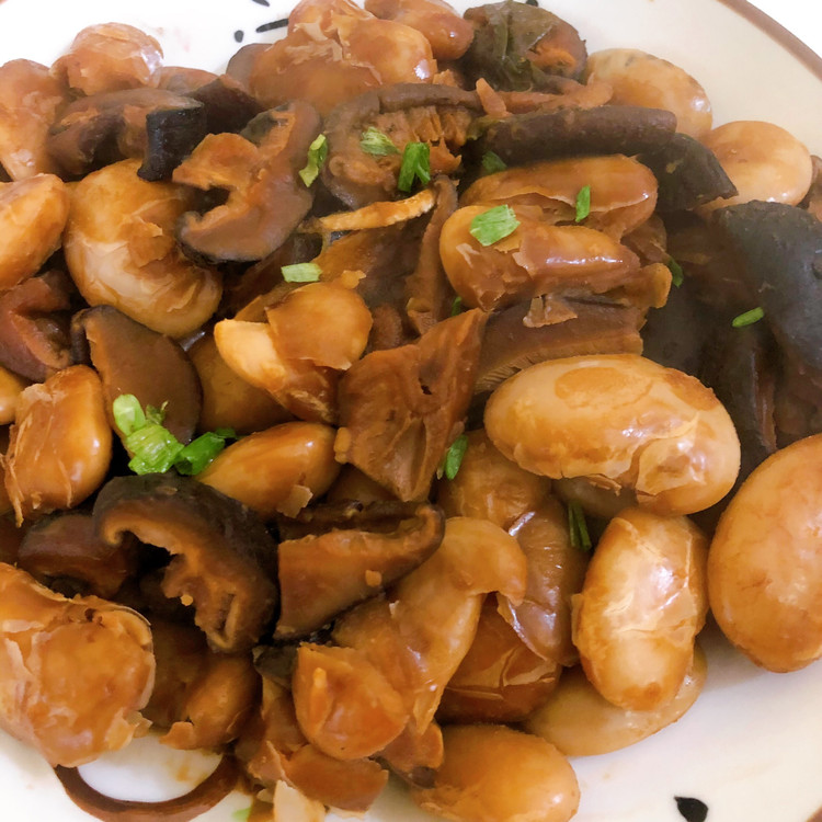 红烧香菇白芸豆的做法
